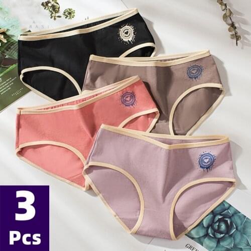 Women Cotton Underwear Seamless Panties Sexy Panty Female Solid Color Underpants Girls' Lingerie Breathable Briefs M-XXL