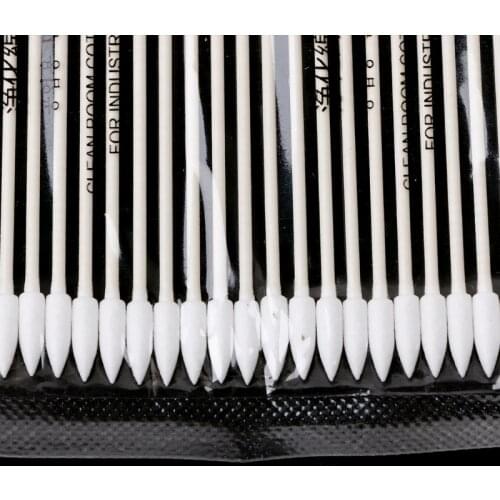 25pcs Cotton Disposable Stick Cleaning Tool for AirPods Earphone Smart Phone Tablet Charge Port USB Port