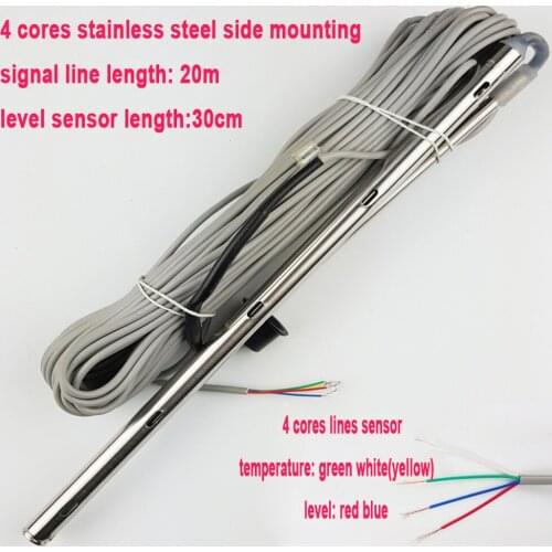 4 cores stainless steel solar energy water heater temperature water level sensor 30cm water heater tank tube probe CGQ17