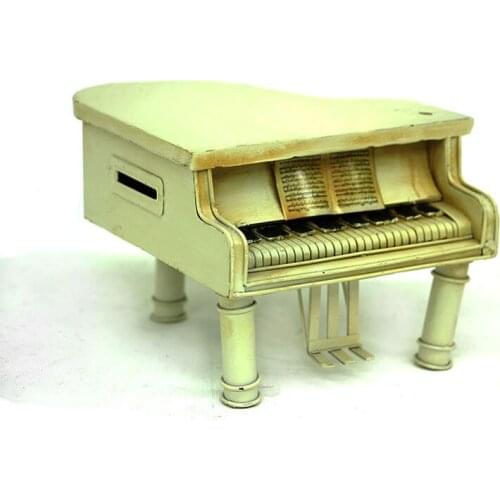 Decorative Metal Piano Piggy Bank - Trinket, Miniature, Gift, Nostalgic, Vintage, Handmade, hand Painted, Quality Durable