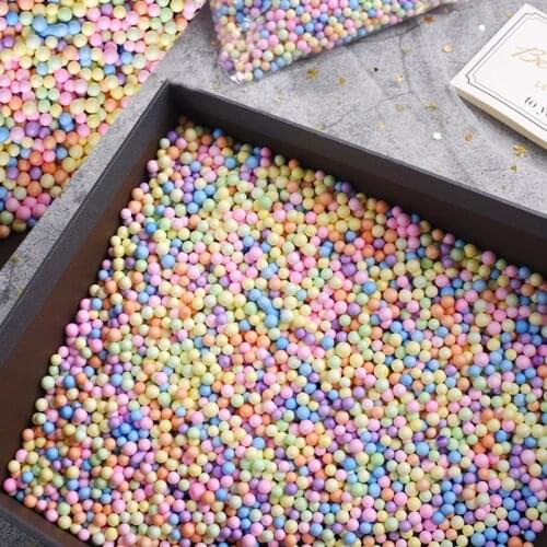 DIY Ma Caron color foam ball flow Star gift box slime filled particles gifts surprise gift accessories 2021 hot sale 10g 25g/bag