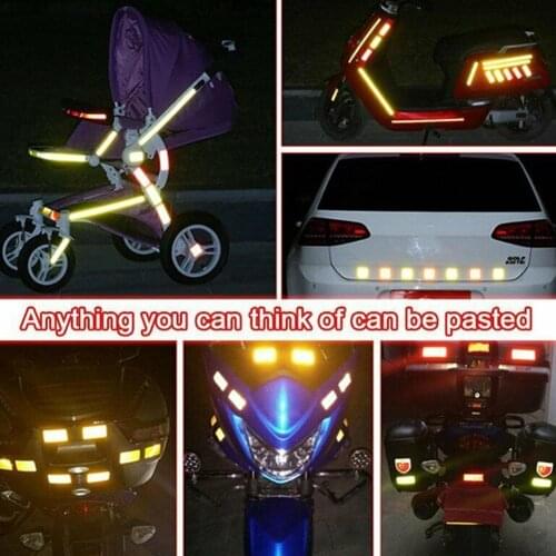 3m Fluorescence Pure Yellow Reflective Car Sticker Warning Accidentsconspicuity Signs of Roll Tape Prevention Safety Effect K6M8