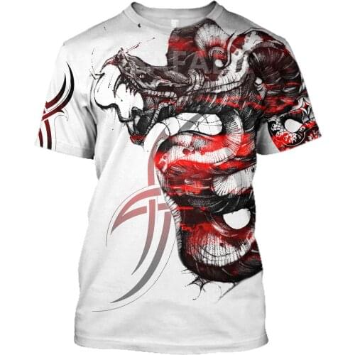 Indian Green Snake Cobra Tattoo Men Women 3D All Printed T Shirts Unisex Harajuku Shirt Tee Tops
