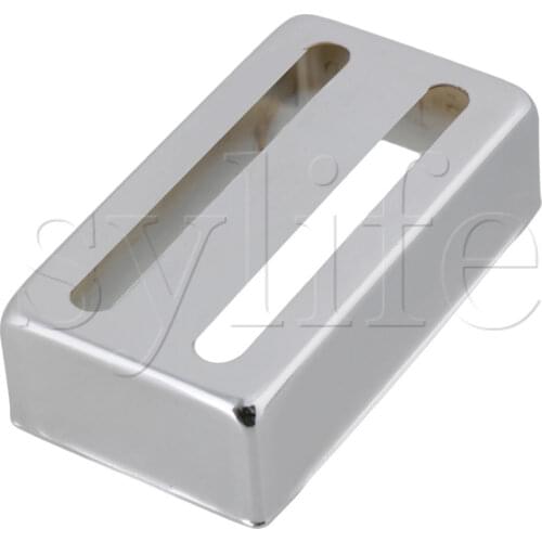 Chrome Two-line Pickup Cover Metal Copper-nickel Alloy for Electric Guitar