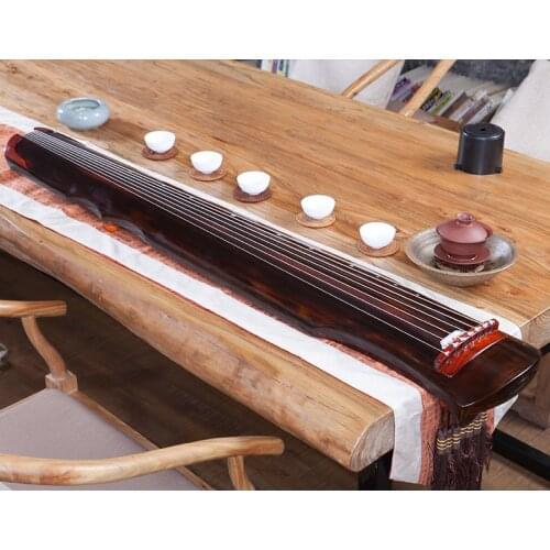 Brown chinese guqin fu xi Type Lyre Chinese 7 Strings Ancient Zither Chinese Musical Instruments zither 7 strings chinese Guqin
