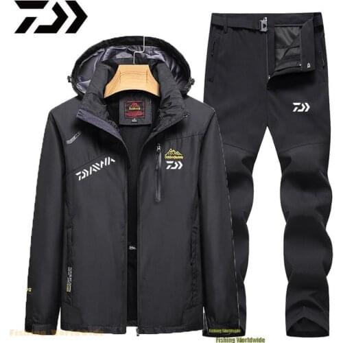 Summer Autumn Outdoor Daiwa Fishing Jackets Man Windproof Waterproof Hiking Fishing Suits Mens Plus Size Sports Fishing Wear