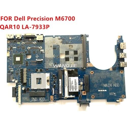 FOR Dell Precision M6700 Laptop Motherboard DKT5Y 0DKT5Y CN-0DKT5Y QAR10 LA-7933P DDR3 100% working