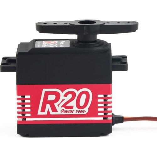 POWER HD R20 Alloy Gear Digital Coreless High Voltage Servo with 20kg High Torque for RC Remote Control Car Boat Ship