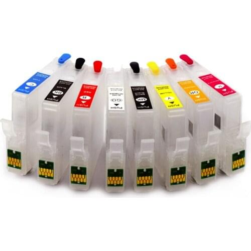 8Color for Epson P400 Refillable Ink Cartridge WIth ARC Chip for Epson T3240 T3241 T3242 T3243 T3244 T3247 T3248 T3249