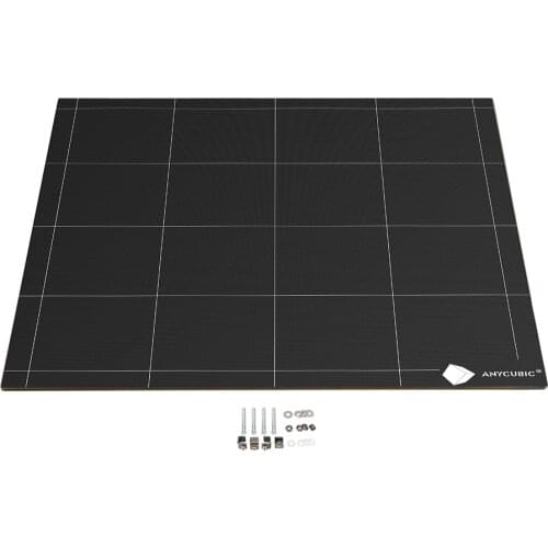Anycubic Ultrabase 3D printer hotbed Platform Heated bed 430*410*4mm Build Surface Glass Plate easy remove For Anycubic Chiron