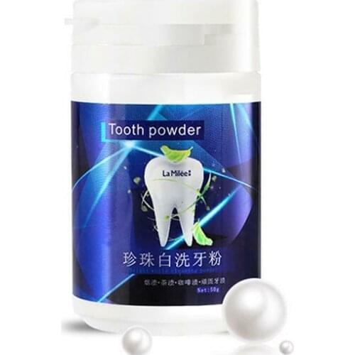 50g Teeth Whitening Powder Cleansing Quick Stain Removing Prevent Bad Breath Oral Care Teeth Bright White For Adult