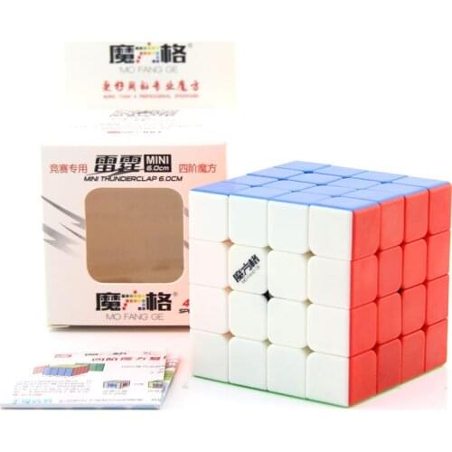 Qiyi 6.0cm/6.2cm Thunderclap 4x4x4 Competition speed 4x4 cube for puzzle kids Classic toys Cubo Magico Education Gift