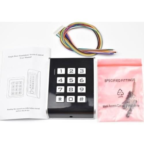 Rfid 125khz Access Control Keypad Contactless Door Controller Electric Security Lock wiegand 26 output with Luminous keyboard