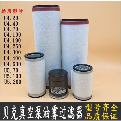 Oil-Mist Separator of Baker Vacuum Pump Becker Exhaust Filter Element U4.100/U4.190 Filter 965415