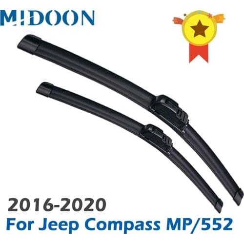MIDOON Wiper Front Wiper Blades For Jeep Compass MP/552 2016 - 2020 Windshield Windscreen Front Window 24"+18"