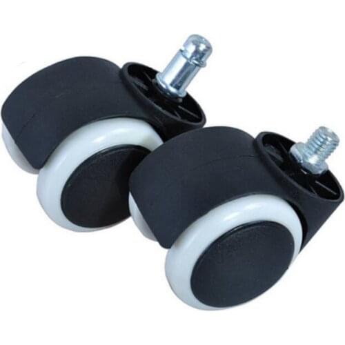 Computer Chair Pulley Bar Stool Lifted Seat Accessories Silent Universal Wheel Swivel Chair PU Stable Thicken Wheel 5pcs/lot