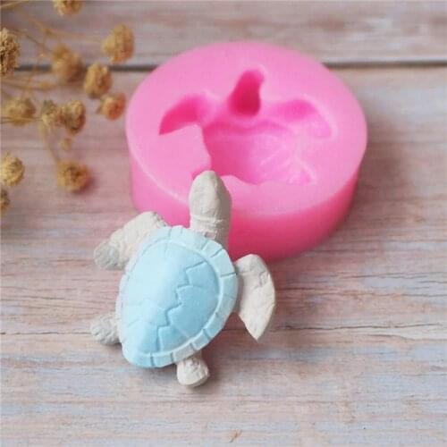 DIY Cute Sea Turtle Silicone Mold Cake Stand Fondant Molds Moon Cake Mold Cake Decorating Tools Cake Decoration Accessories