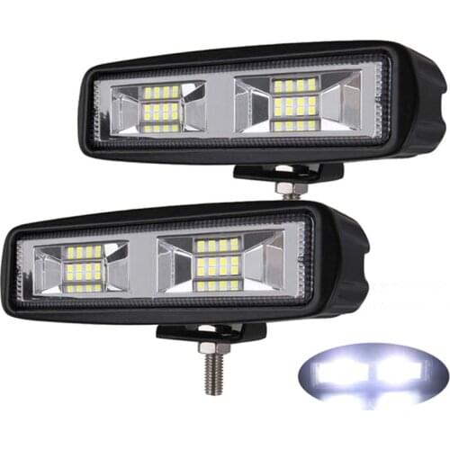 48W LED Fog Lights Spot Beam Led Light Bar For Trucks Jeep ATV SUV DRL Off Road 4x4 16SMD LED Spot Beam Led Work Light Bar