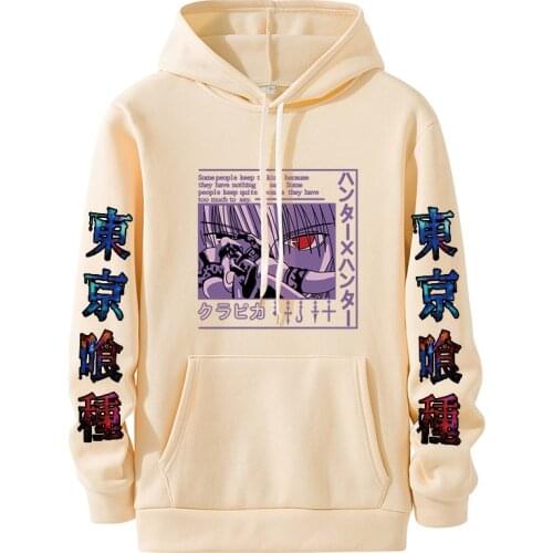 Tokyo Ghoul Anime Manga Hoodie Kaneki Ken Printed Men/women Hoodie Long Sleeve Sweatshirt Oversized Hoodie One Piece White/black