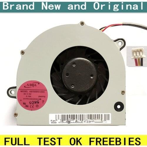 New laptop CPU cooling fan Cooler radiator Notebook for ADDA MODEL AB7005MX-ED3 (KIWAX) NAWA1 DC 5V 0.25A DC280007LA0 3Pin