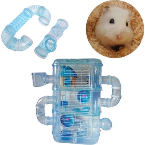 Hamster External DIY Pipeline Tunnel Fittings Tube Exercise Cage Accessories New