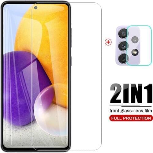 For samsung galaxy a72 a 72 a 72 5g camera lens protective film screen protectors glas 6.7" sansung a72 case tempered glasses