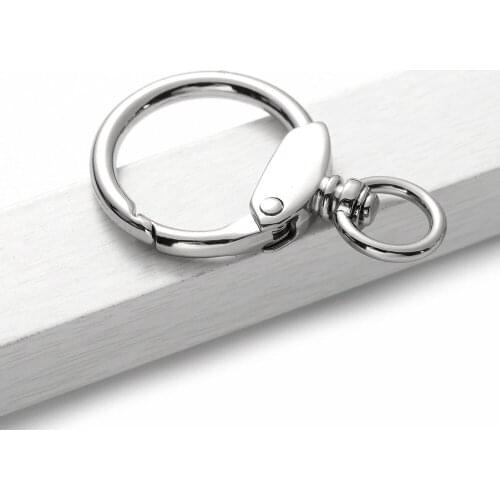 10pcs Round Keyring Key Ring Lock Decoration for Bag Handbag DIY