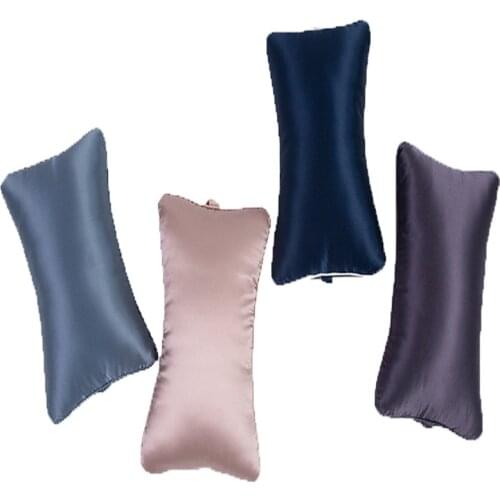 100% 19MM Mulberry Silk Real Silk Car Headrest Soft Neck Pillow Car Headrest Silk Pillow Pressure Neck Health