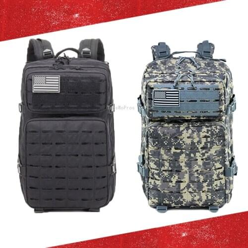 47L Army Tactical Backpack Military Hiking Assault Climbing Rucksack Multicam Molle Pack Travel Trekking Camping Hunting Bags