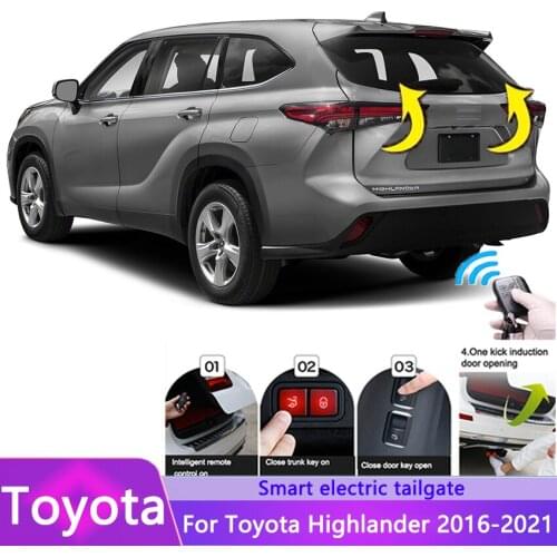 Car Accessories Electric Tail Gate Lift For Toyota Highlander 2016-2021 Electric Tailgate Operated Trunk Electronic