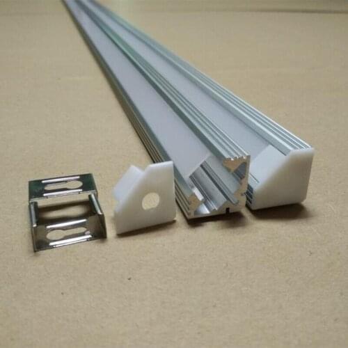 Free Shipping 70M/Lot 2M Per Piece LED Bar Lights Aluminum Profile with Covers End Caps and Clips for LED Strip Light