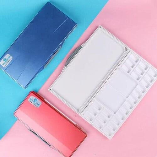 Free shipping High Quality Empty Watercolor Palette Paints Tins Box for Professional Art Supplies