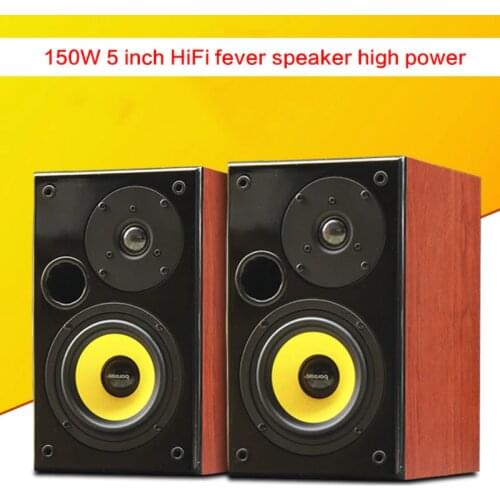 150W 5 Inch Fever Hifi Speaker High-power Audio Bookshelf Audio Passive Front Speaker Amplifier Home Theater Computer TV Speaker