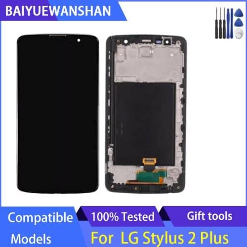 For LG Stylus 2 Plus LCD K550 MS550 LCD Display Touch Screen Digitizer Assembly With Frame LCD Replacement