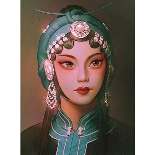 Chinese Opera Dress Up Girl Diamond Painting 5D Diy Full Diamond Cross Stitch Home Decoration Embroidery Handmade Products Gift