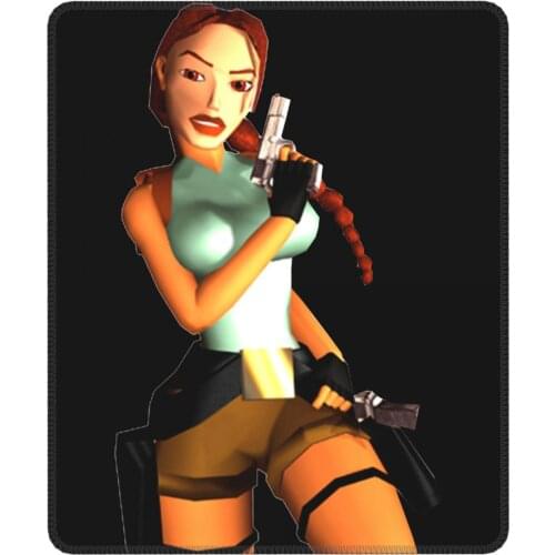 Tomb Raider Lara Croft Adventer Game Crazy Mouse Pad Non-Slip Mat Pads Rubber PC Table Decoration Cover