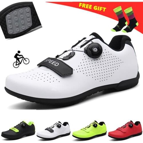 Non-Locking Professional road cycling shoes riding men sneakers women outdoor breathable cheap bicycle road bike racing shoe