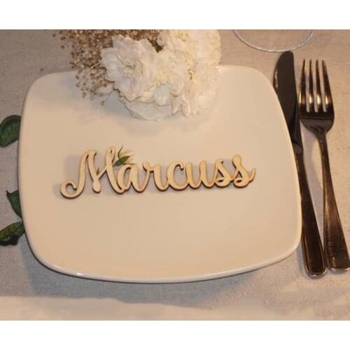 Laser Cut Names Place Setting wedding Signs Dinner Party Place Card Wedding Escort Card Modern Calligraphy Party Decoration