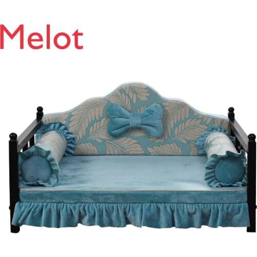 Golden Retriever Teddy Doghouse Large Dog Dog Bed Removable and Washable Bite-Resistant Small and Medium Pet Bed Dog Iron Bed