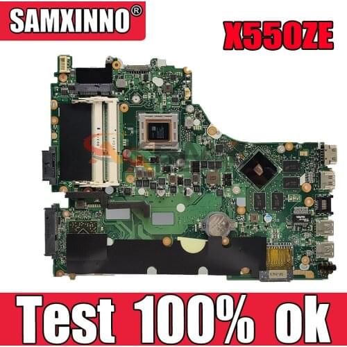 Akemy X550ZE Laptop motherboard for ASUS X550ZE X550ZA X550Z X550 K550 VM590Z A555Z K555Z X555Z Test original mainboard EDP