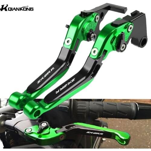 Motorcycle Accessories brake lever Aliuminum Adjustable Brake Clutch Levers Handle Handbar For Kawasaki ZX6RR ZX-6RR 2005 2006
