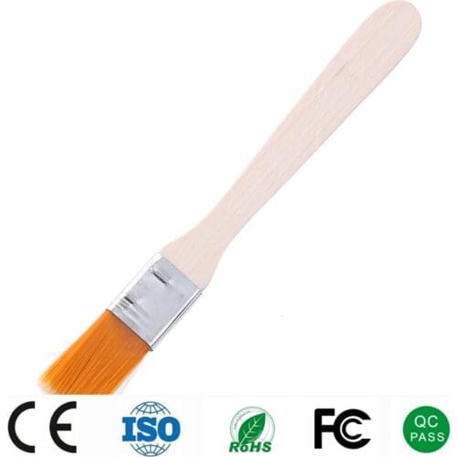 Soft Nylon Brush Dust Cleaner for Computer Keyboard Cell Phone Tablet PCB Cleaning Repair Tools Wood Flat Handle Brushes