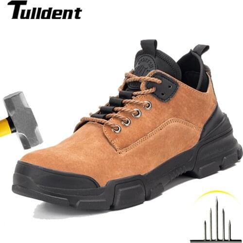 Puncture Proof Safety Shoes Men Breathable Security Steel Toe Comfortable Wear Resistant Work Boots Security Shoes
