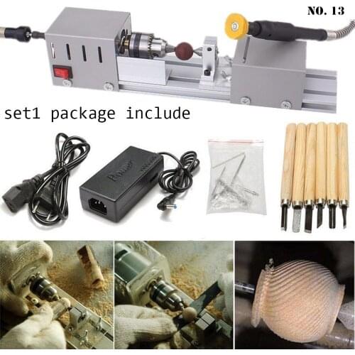 Newest 24V 100W Lathe Machine DIY CNC Mini Woodworking Buddha Pearl Grinding Meter Polishing Beads Wood Lathe Drill Rotary Tools