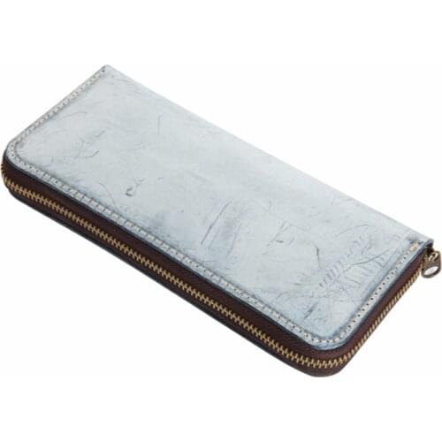 New Womens Genuine Leather Long Wallet Brand Famous Ladies Clutch Wallets Retro Money Purse