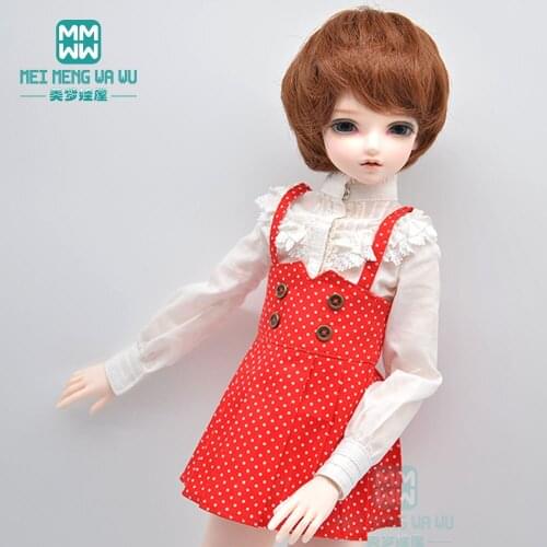 BJD doll clothes fits 40-45cm 1/4 MSD MK MYOU fashion shirts, suspender skirts, jeans