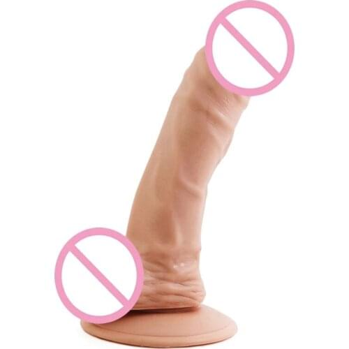 Huge Realistic Curved Dildo Suction Cup Super Big Penis Gay Sex Toys For Women Dick Erotic Products For Female Sex Products
