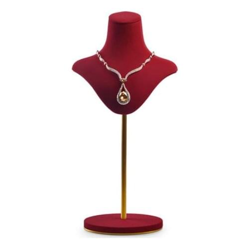 Necklace Display Stand Portrait Model Neck Stand Metal Window Display Jewelry Display