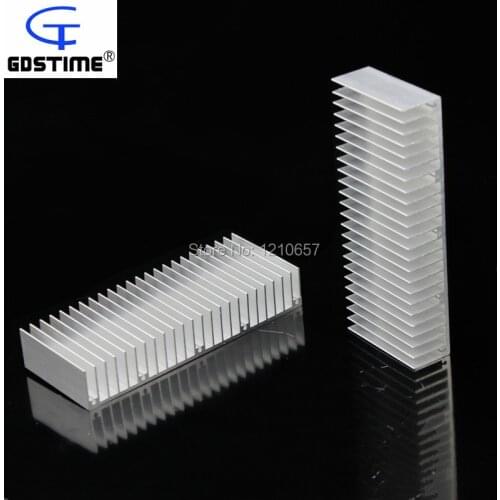 50PCS lot Gdstime Aluminum Radiator Heat Sink Heatsink 150mm x 60 x 20mm