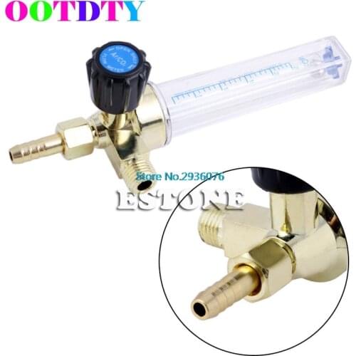 Flow Meters Barb 1/4PT 0.15 MPA Flow Meter Gas Argon AR/CO2 Regulator Welding 7mm MY5_10